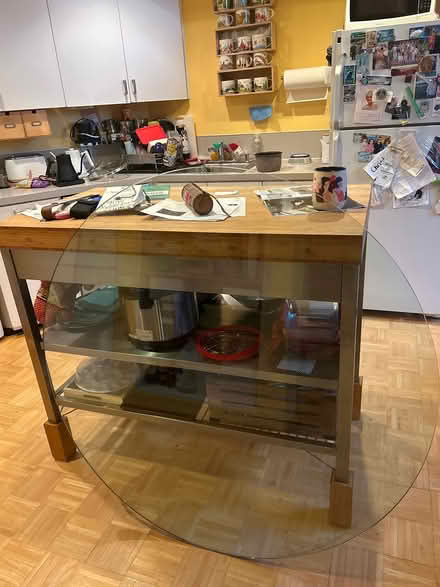 Photo of free 48” and 36” Round Glass Table Top (South of Woodland Park) #1