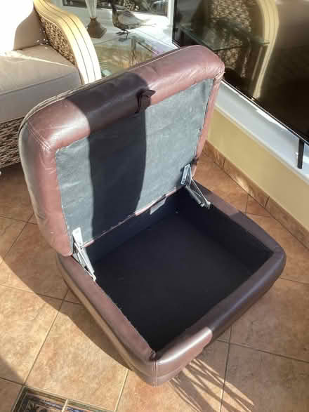 Photo of free Large ottoman/pouffe with storage (Yockleton shrewsbury) #2