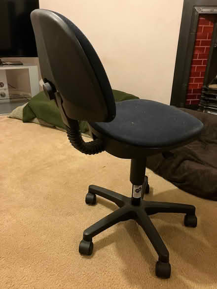 Photo of free Charcoal grey desk chair (no arms) (Great Linford MK14) #2