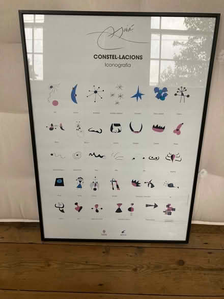 Photo of free Miro print in black metal frame (islington N1) #1