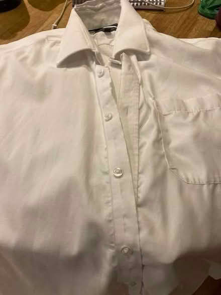Photo of free Old white dress shirt for patches or mending or other... (Bampton OX18) #1
