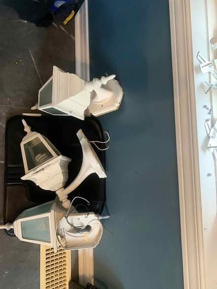Photo of free 3 white exterior lights with bulbs (Orleans - Chapel Hill South) #1