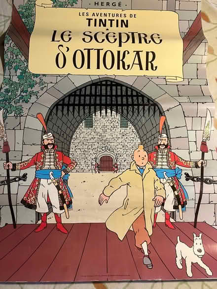 Photo of free Tintin poster A2 size (Old Town TN34) #1