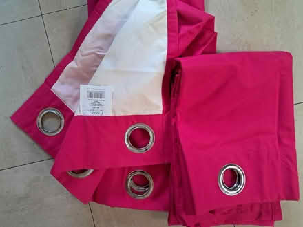 Photo of free 46 x 54 inches ring top curtains (Belper DE56) #1