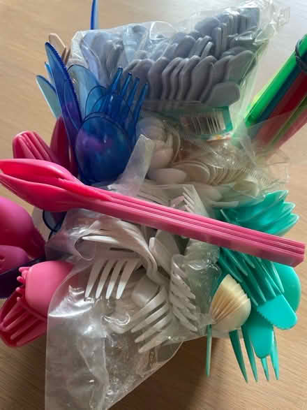 Photo of free Plastic cutlery and straws (Kingston st Mary) #1