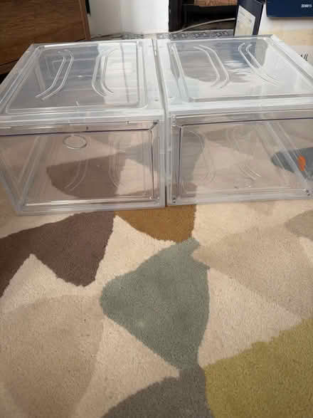 Photo of free 2x plastic shoe boxes (Tolworth KT6) #1