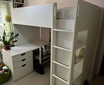 Photo of free IKEA loft bed and desk (Countryside) #1