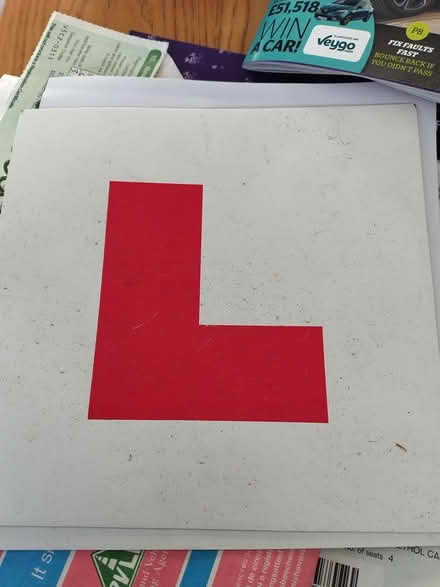 Photo of free L plates magnetic (Chichester PO20) #1