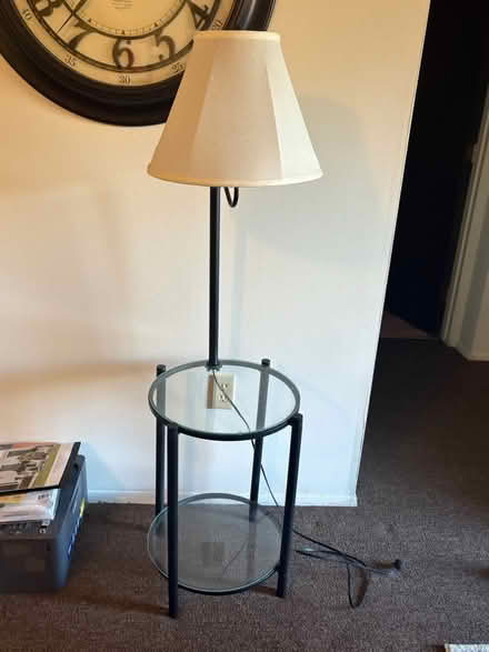 Photo of free End table with attached lamp (East Grand Rapids area) #1