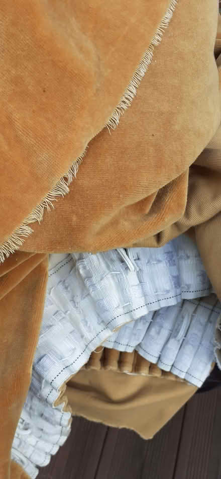 Photo of free Pair of Gold Velvet Curtains (High Wych CM21) #1