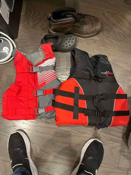 Photo of free Two youth (50-90 lbs) lifejackets (Bethesda) #1
