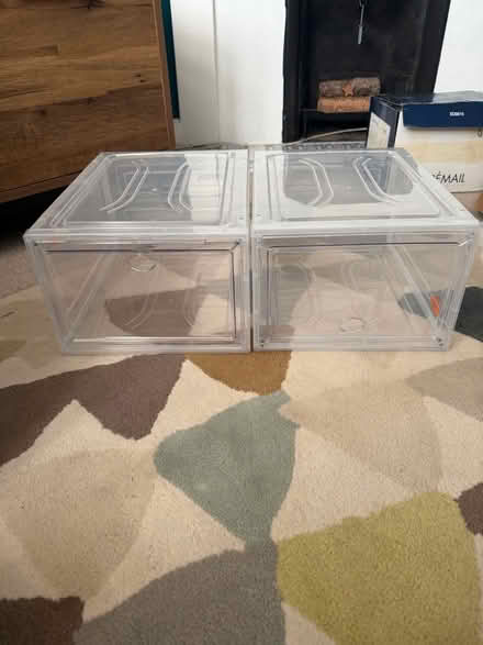 Photo of free 2x plastic shoe boxes (Tolworth KT6) #2