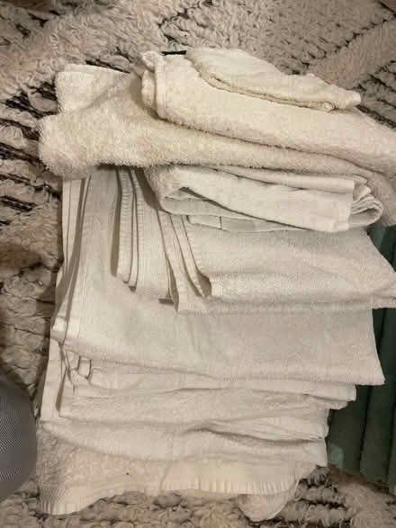 Photo of free Lots of white / cream towels (Acton W3) #1