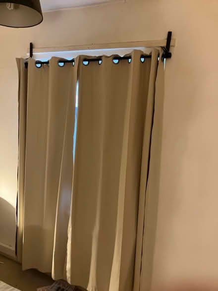 Photo of free Beige eyelet curtains (NE5 etal lane) #1