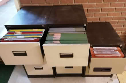 Photo of free 3 filing cabinets (Loansdean NE61) #1
