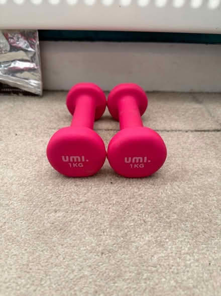 Photo of free 1kg dumbbells (Tolworth KT6) #1