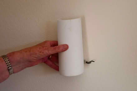 Photo of free Two white ceramic wall lights - (Arnold NG5) #1