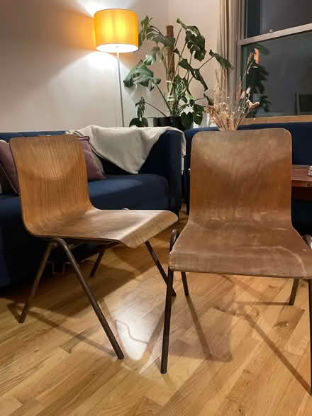 Photo of free Two vintage 1960s school chairs (Newington Green N1) #2