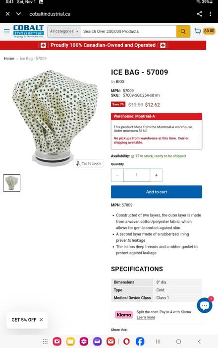 Photo of free Ice Bag #2 (Uplands / Riverside) #3