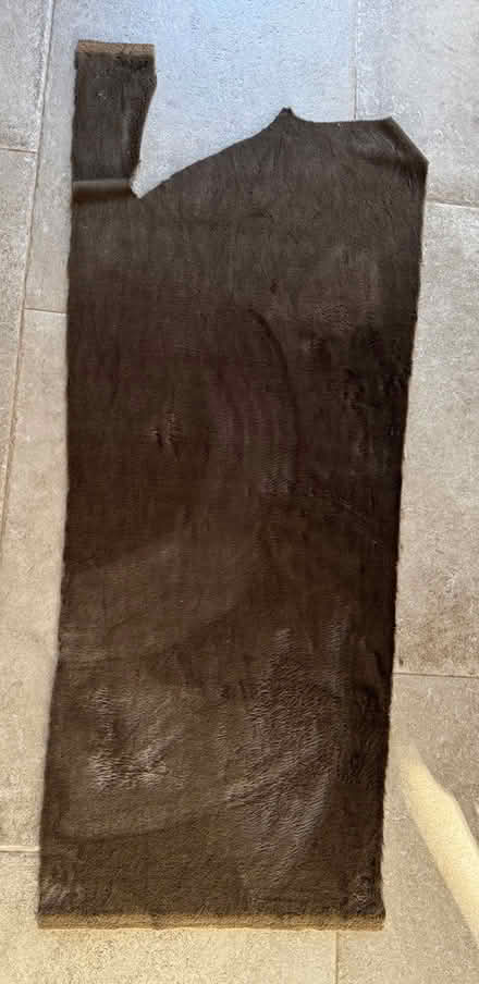 Photo of free Brown faux fur fabric: 130 x 65cm (East Marden) #1