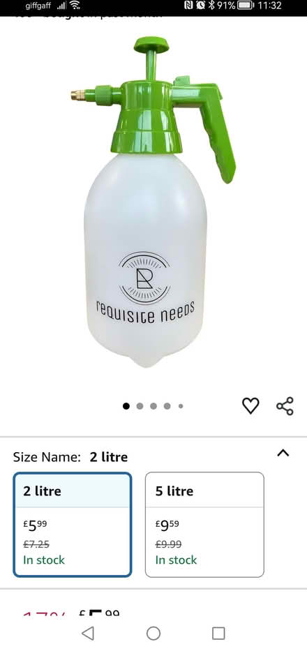 Photo of Pressure Spray Bottle (Parkstone BH14) #1