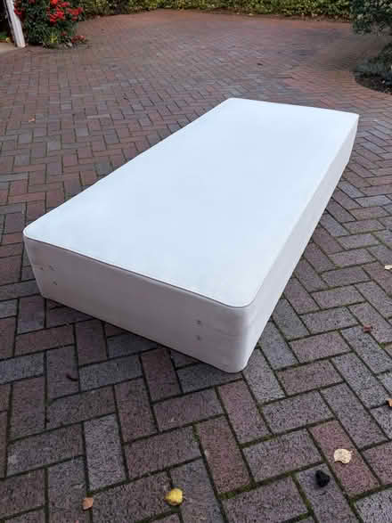 Photo of free Single bed base and mattress (Hitchin Herts) #1