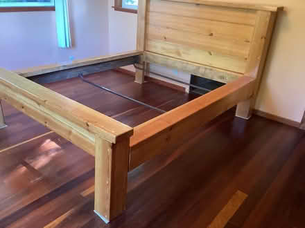 Photo of free Custom built queen bed frame (Trinidad) #1