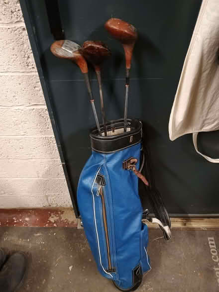 Photo of free Vintage golf bag and three clubs (Primrose Hill BA1) #1