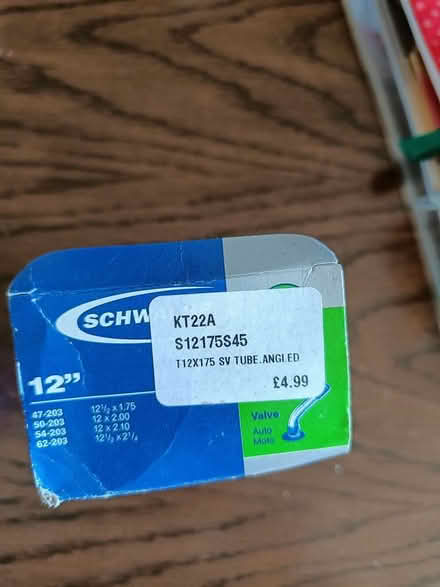 Photo of free 12" bicycle inner tube (Exeter EX2) #2