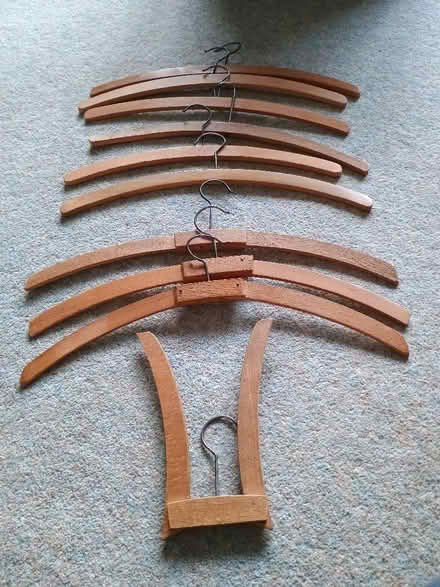 Photo of free Wooden coat hangers (Bloomfield) #1