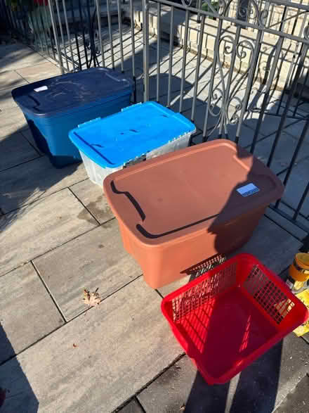 Photo of free storage bins (M4J 2X9) #1