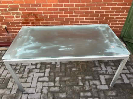 Photo of free Large glass-top table (Lostock Hall PR5) #4