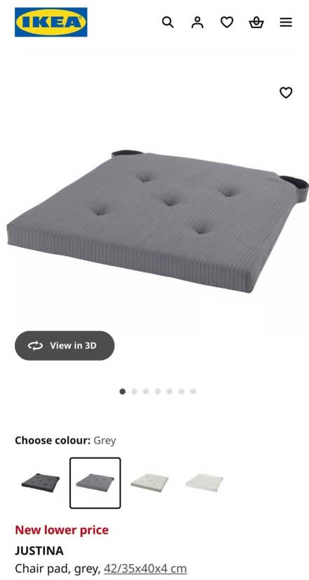 Photo of free Ikea Justina chair cushion pads x 4 (Barnes SW13) #4