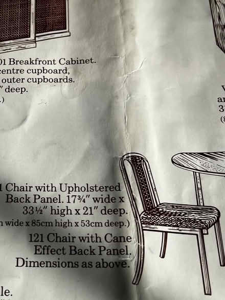 Photo of free Dining Table &six chairs (Wright's Green CM22) #1