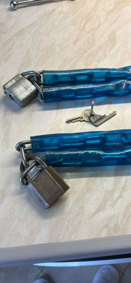 Photo of free Double Bike Chain Locks & padlocks (Whitwick, Coalville LE67 5BR) #2