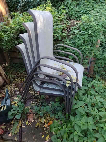 Photo of free Set of four garden chairs (Stourport on Severn DY13) #2