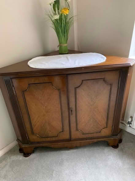 Photo of free Vintage walnut corner cabinet (Heybridge- CM9) #2
