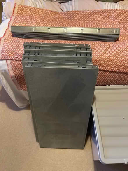 Photo of free Metal bookcase (Long Sutton, Nr Langport) #2