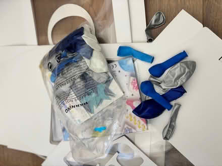 Photo of free 1 year old/ birthday decorations (blue) (Canning Town E16) #4