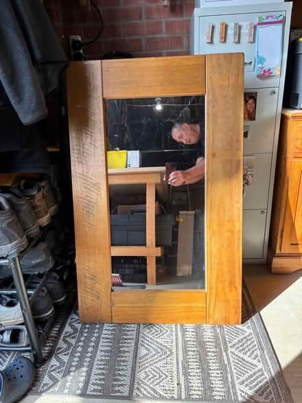 Photo of free Large wooden framed mirror (Maldon Wick CM9) #1