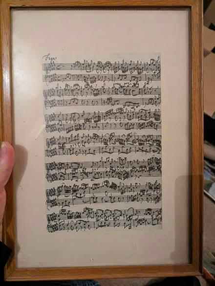 Photo of free Bach print in glass frame (CM7) #1
