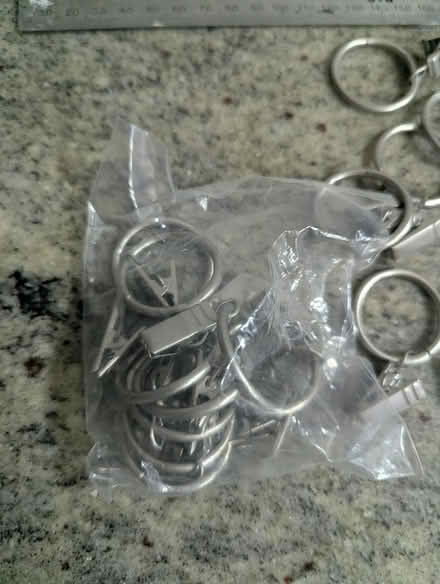 Photo of free 20 voile or net metal rings (Grangeway area NN10) #2
