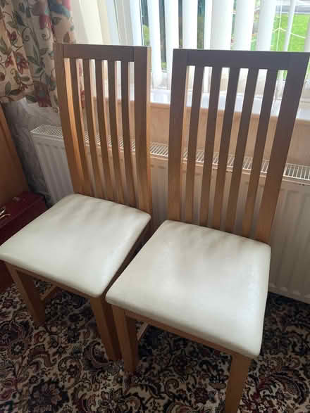 Photo of free 4 Oak Dining Chairs (Killinghall HG3) #1