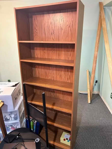 Photo of free Two tall wooden shelves (Near Whitby Mall) #1