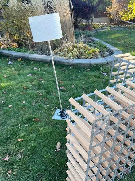 Photo of free CURB ALERT wine racks and lamp (Riverside Park) #2