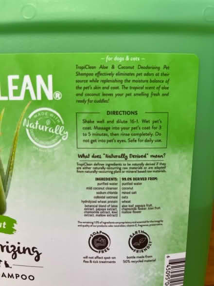 Photo of free Tropiclean pet shampoo concentrate (Tolworth) #2