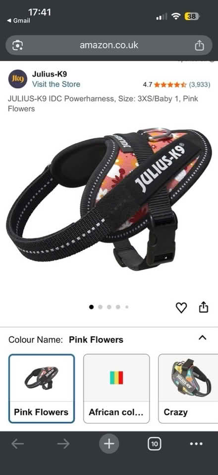 Photo of free New julius k9 dog harness 3xs (L13) #2