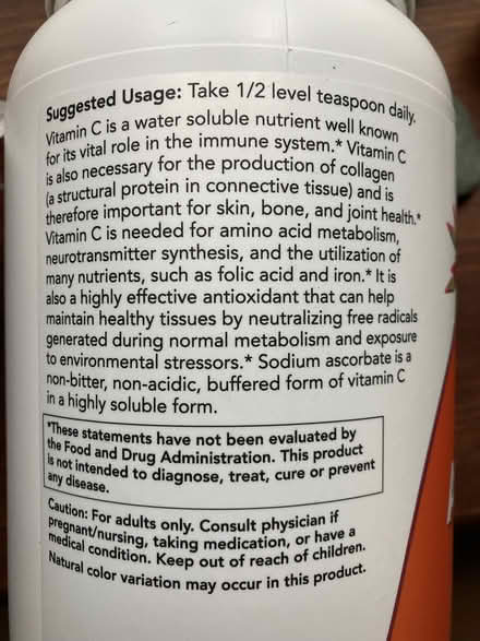 Photo of free 6 lb of Vitamin C powder (North Oakland near Emeryville) #3