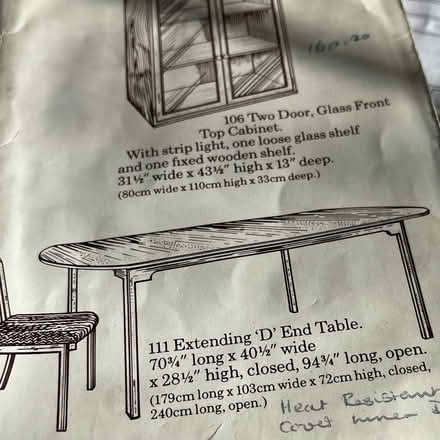 Photo of free Dining Table &six chairs (Wright's Green CM22) #2