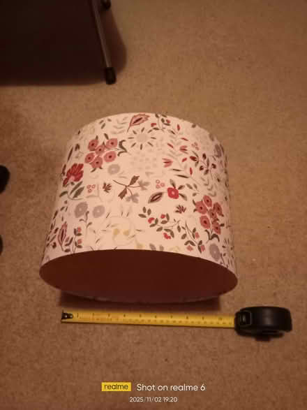 Photo of free Flower Patterned Round lampshade (Purley on Thames RG31) #3